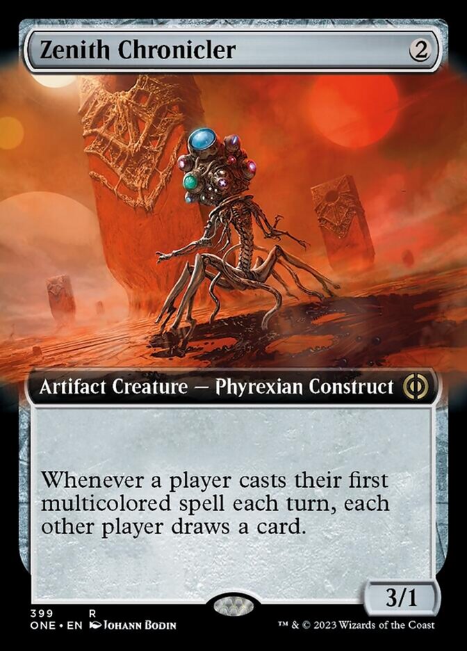 Zenith Chronicler (Extended Art) [Phyrexia: All Will Be One] | Cards and Coasters CA