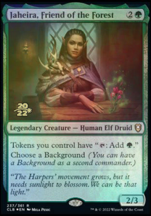 Jaheira, Friend of the Forest [Commander Legends: Battle for Baldur's Gate Prerelease Promos] | Cards and Coasters CA