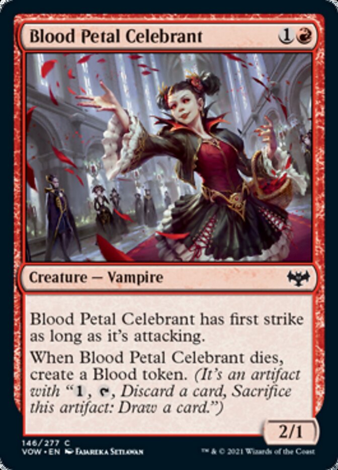 Blood Petal Celebrant [Innistrad: Crimson Vow] | Cards and Coasters CA