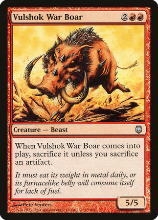 Vulshok War Boar [Darksteel] | Cards and Coasters CA