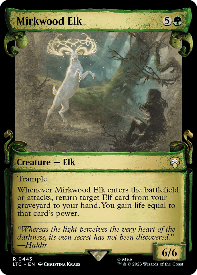 Mirkwood Elk [The Lord of the Rings: Tales of Middle-Earth Commander Showcase Scrolls] | Cards and Coasters CA