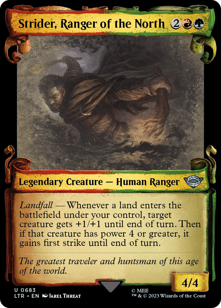 Strider, Ranger of the North [The Lord of the Rings: Tales of Middle-Earth Showcase Scrolls] | Cards and Coasters CA