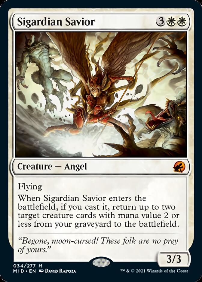 Sigardian Savior [Innistrad: Midnight Hunt] | Cards and Coasters CA