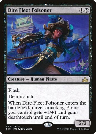 Dire Fleet Poisoner [Rivals of Ixalan Promos] | Cards and Coasters CA