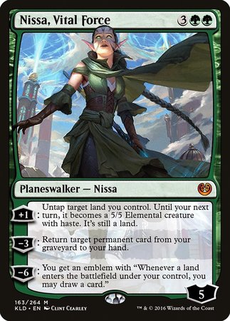 Nissa, Vital Force [Kaladesh] | Cards and Coasters CA