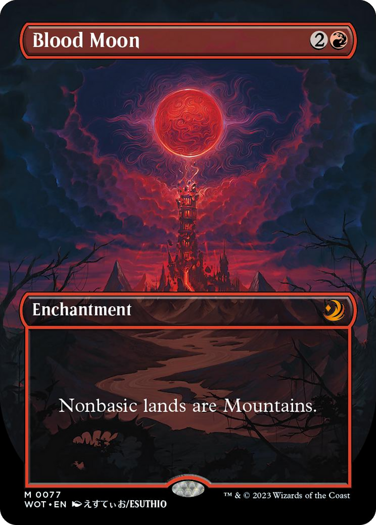 Blood Moon (Anime Borderless) [Wilds of Eldraine: Enchanting Tales] | Cards and Coasters CA