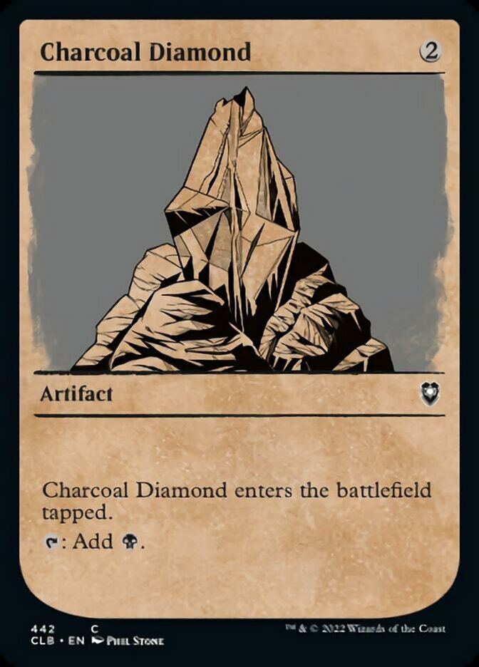 Charcoal Diamond (Showcase) [Commander Legends: Battle for Baldur's Gate] | Cards and Coasters CA