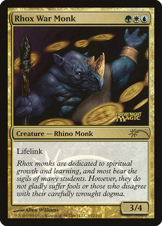 Rhox War Monk [Friday Night Magic 2011] | Cards and Coasters CA