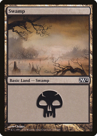 Swamp (239) [Magic 2012] | Cards and Coasters CA