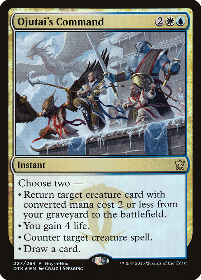 Ojutai's Command (Buy-A-Box) [Dragons of Tarkir Promos] | Cards and Coasters CA