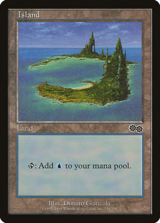 Island (336) [Urza's Saga] | Cards and Coasters CA