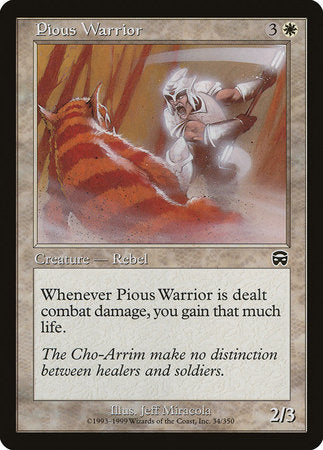 Pious Warrior [Mercadian Masques] | Cards and Coasters CA
