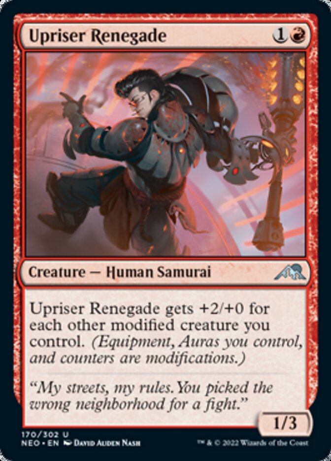 Upriser Renegade [Kamigawa: Neon Dynasty] | Cards and Coasters CA