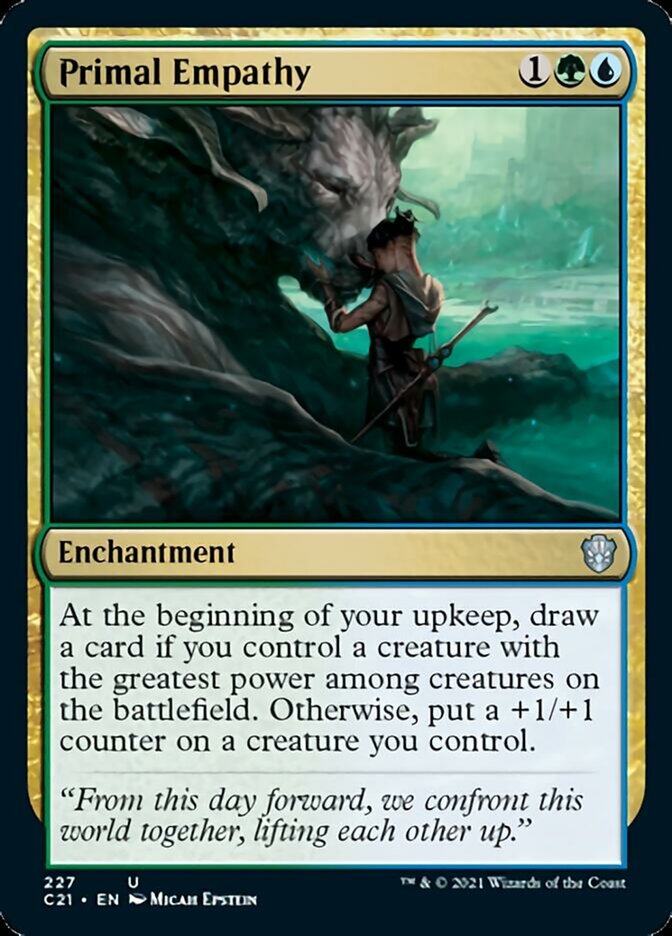 Primal Empathy [Commander 2021] | Cards and Coasters CA