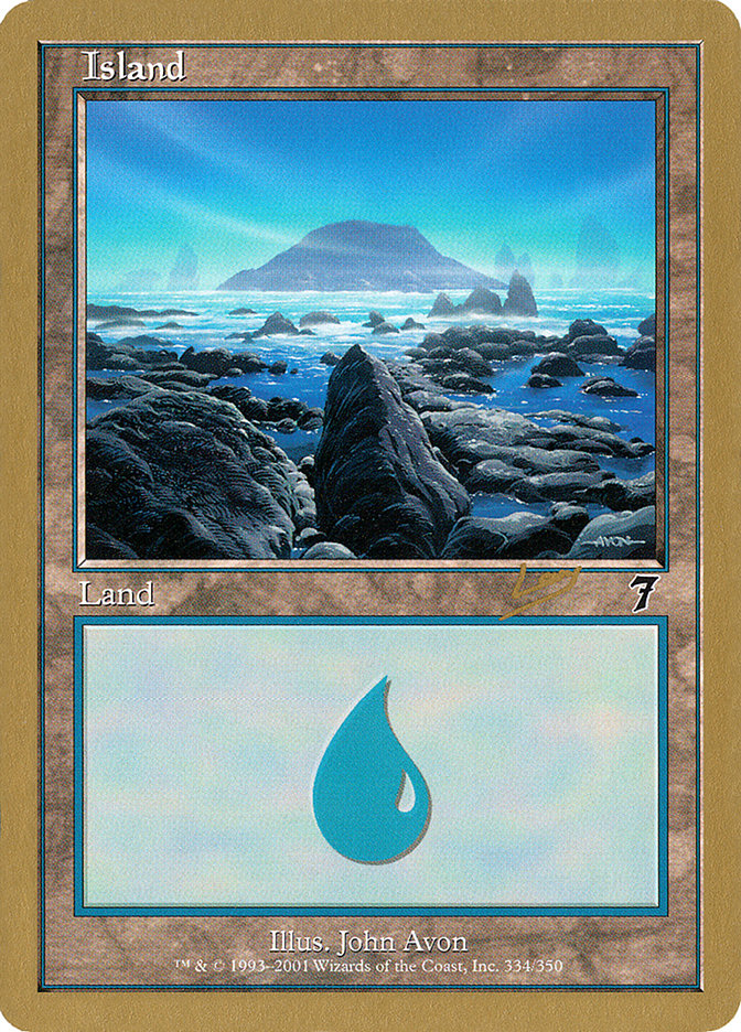 Island (rl334) (Raphael Levy) [World Championship Decks 2002] | Cards and Coasters CA