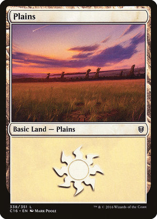 Plains (338) [Commander 2016] | Cards and Coasters CA