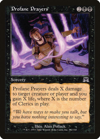 Profane Prayers [Onslaught] | Cards and Coasters CA