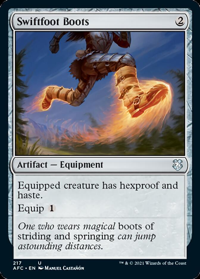 Swiftfoot Boots [Dungeons & Dragons: Adventures in the Forgotten Realms Commander] | Cards and Coasters CA