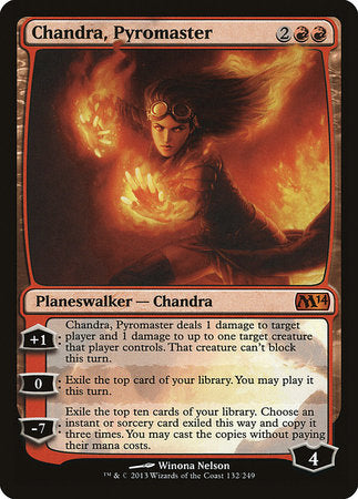 Chandra, Pyromaster [Magic 2014] | Cards and Coasters CA