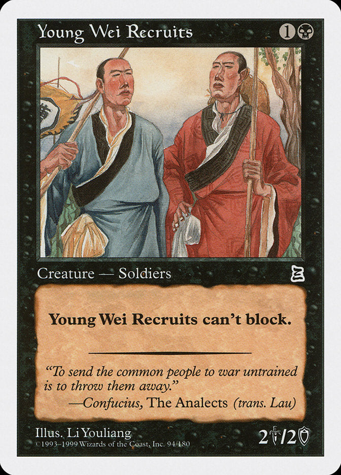 Young Wei Recruits [Portal Three Kingdoms] | Cards and Coasters CA