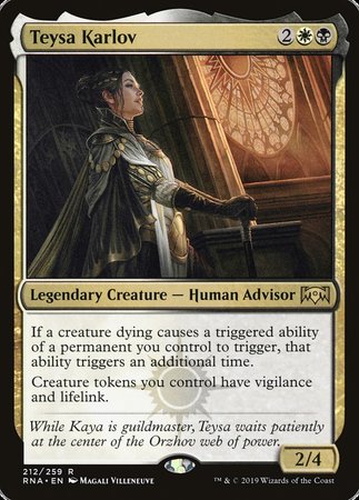 Teysa Karlov [Ravnica Allegiance] | Cards and Coasters CA