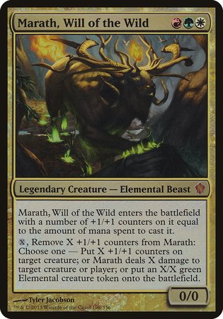 Marath, Will of the Wild (Commander 2013) [Commander 2013 Oversized] | Cards and Coasters CA