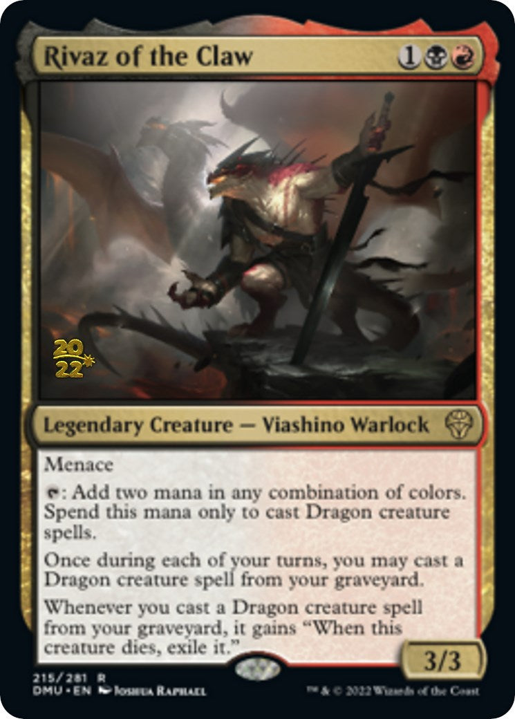 Rivaz of the Claw [Dominaria United Prerelease Promos] | Cards and Coasters CA