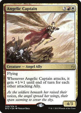 Angelic Captain [Battle for Zendikar Promos] | Cards and Coasters CA