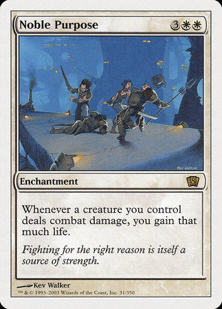 Noble Purpose [Eighth Edition] | Cards and Coasters CA