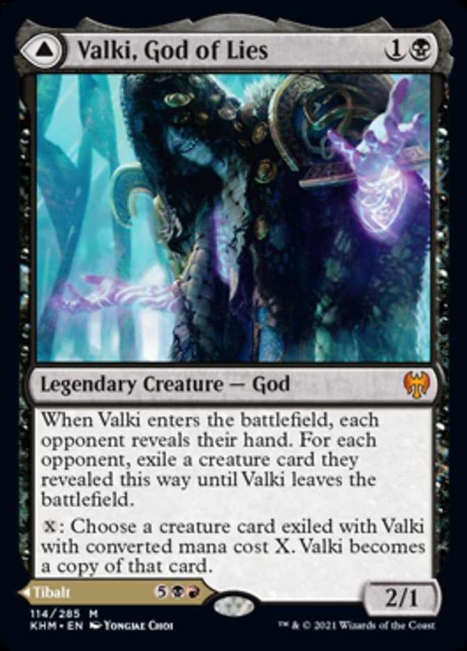 Valki, God of Lies // Tibalt, Cosmic Impostor [Kaldheim] | Cards and Coasters CA