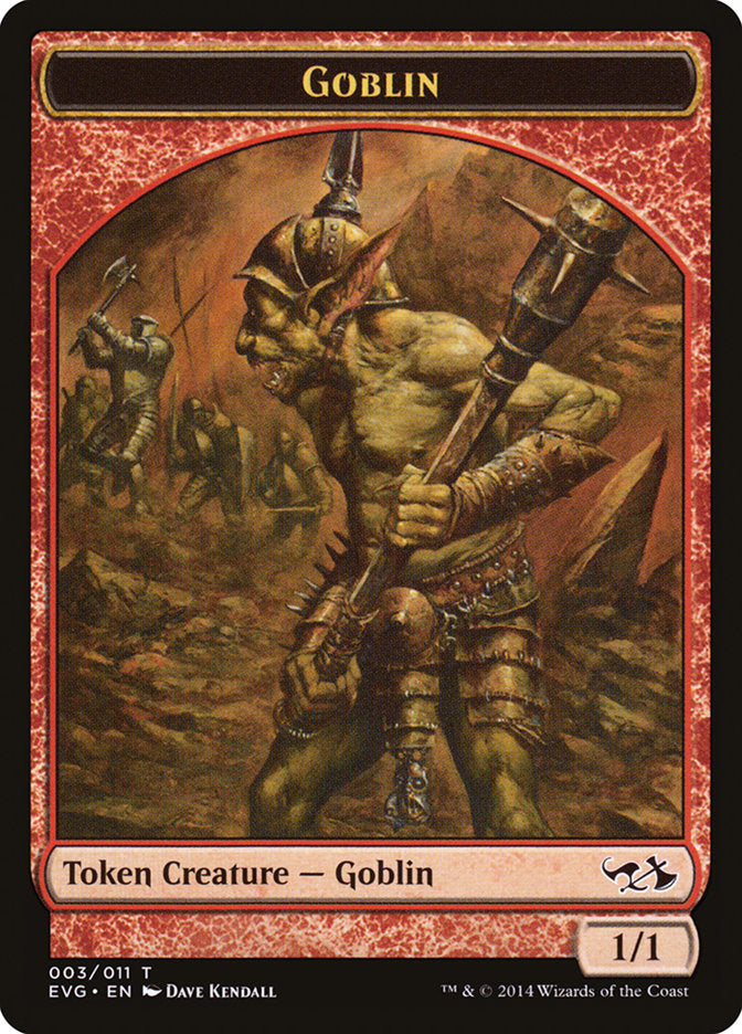 Goblin Token (Elves vs. Goblins) [Duel Decks Anthology Tokens] | Cards and Coasters CA