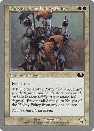 Knight of the Hokey Pokey [Unglued] | Cards and Coasters CA