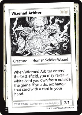 Wizened Arbiter (2021 Edition) [Mystery Booster Playtest Cards] | Cards and Coasters CA