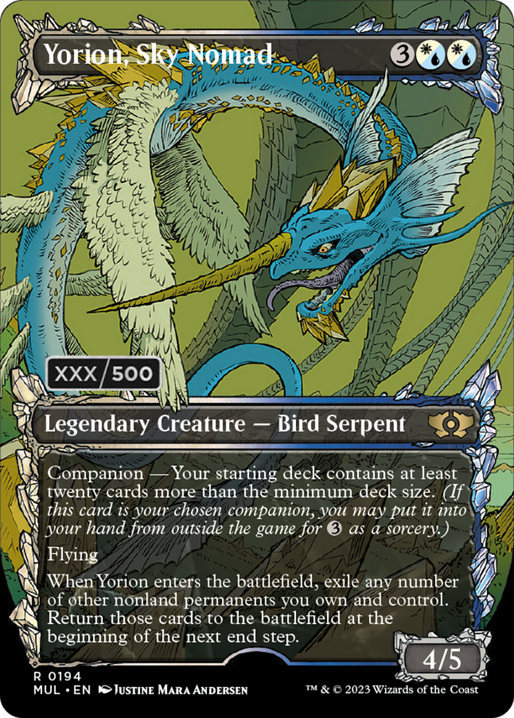 Yorion, Sky Nomad (Serialized) [Multiverse Legends] | Cards and Coasters CA