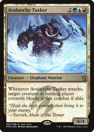 Avalanche Tusker [Khans of Tarkir Promos] | Cards and Coasters CA