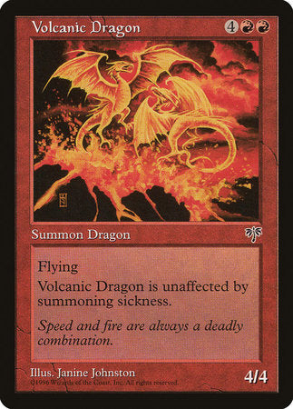 Volcanic Dragon [Mirage] | Cards and Coasters CA