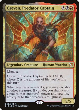 Greven, Predator Captain [Commander 2019] | Cards and Coasters CA