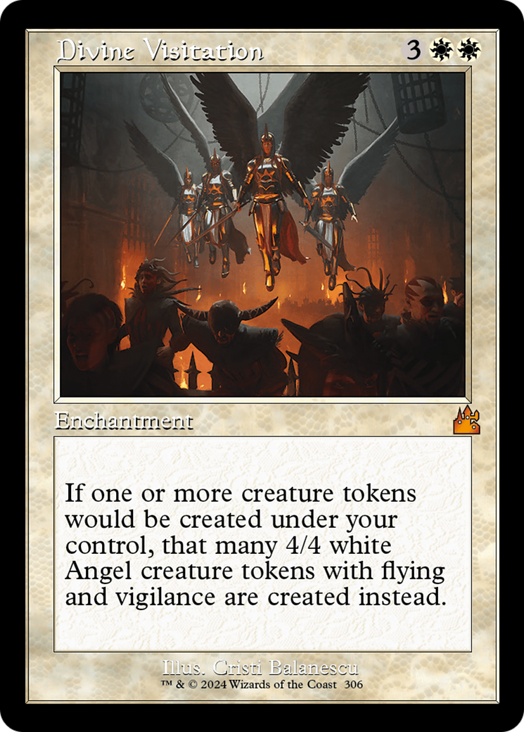 Divine Visitation (Retro Frame) [Ravnica Remastered] | Cards and Coasters CA