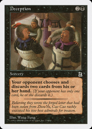 Deception [Portal Three Kingdoms] | Cards and Coasters CA