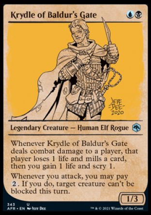 Krydle of Baldur's Gate (Showcase) [Dungeons & Dragons: Adventures in the Forgotten Realms] | Cards and Coasters CA