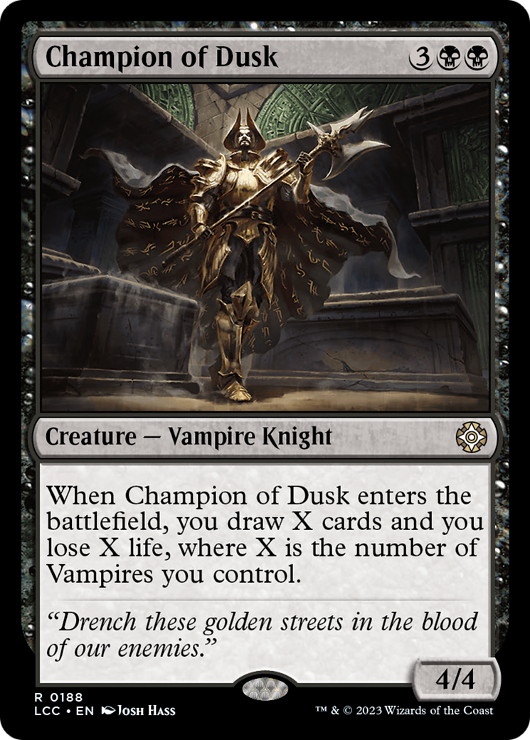 Champion of Dusk [The Lost Caverns of Ixalan Commander] | Cards and Coasters CA