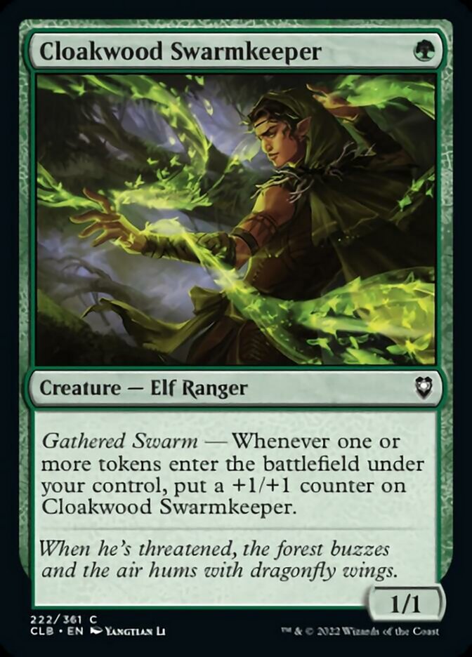 Cloakwood Swarmkeeper [Commander Legends: Battle for Baldur's Gate] | Cards and Coasters CA
