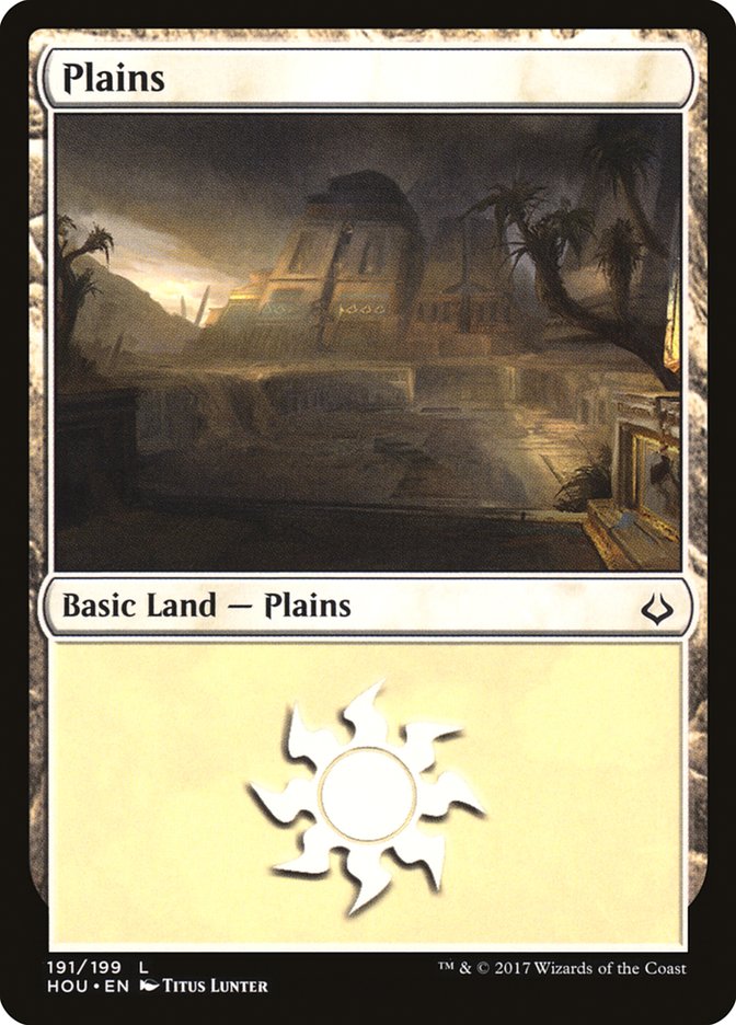 Plains (191) [Hour of Devastation] | Cards and Coasters CA