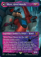 Slicer, Hired Muscle // Slicer, High-Speed Antagonist (Shattered Glass) [Universes Beyond: Transformers] | Cards and Coasters CA
