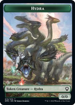 Snake // Hydra Double-sided Token [Dominaria United Commander Tokens] | Cards and Coasters CA