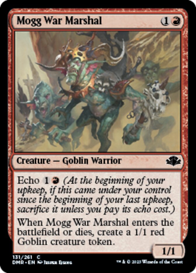 Mogg War Marshal [Dominaria Remastered] | Cards and Coasters CA