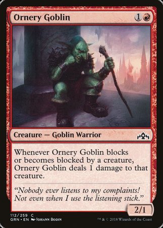 Ornery Goblin [Guilds of Ravnica] | Cards and Coasters CA