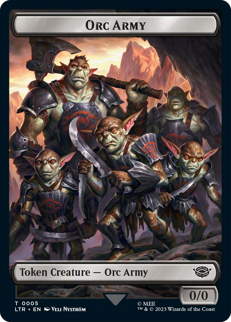 Food (10) // Orc Army (05) Double-Sided Token [The Lord of the Rings: Tales of Middle-Earth Tokens] | Cards and Coasters CA