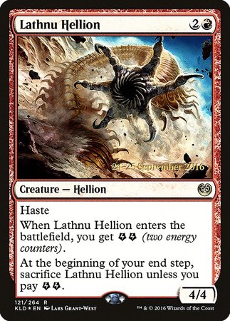 Lathnu Hellion [Kaladesh Promos] | Cards and Coasters CA