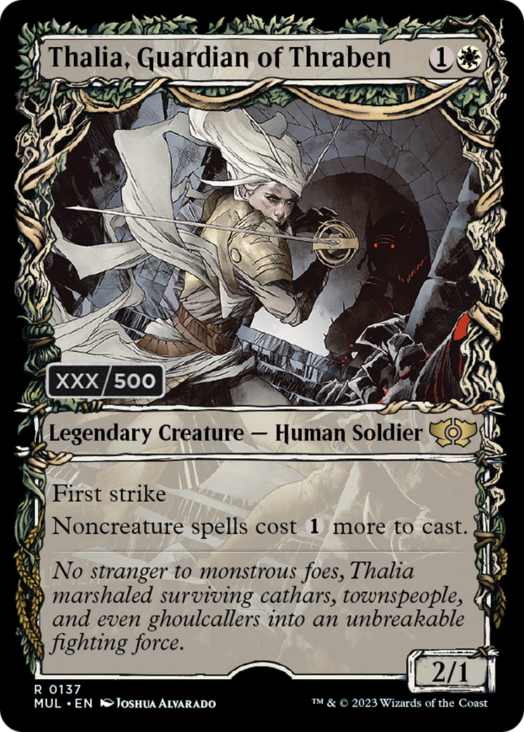 Thalia, Guardian of Thraben (Serialized) [Multiverse Legends] | Cards and Coasters CA